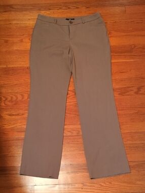 Mossimo Brown Mid-Rise Bootcut Dress Pants
